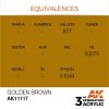 AK Interactive AK11117 GOLDEN BROWN – STANDARD 17ml
